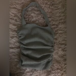 Zara grey Ruched Tank Top